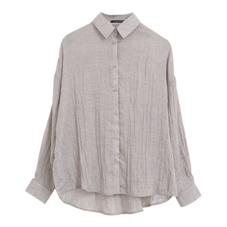 【アクアガレージ/aquagarage】のシアーシャツ インテリア・キッズ・メンズ・レディースファッション・服の通販 founy(ファニー) 　ファッション　Fashion　レディースファッション　Fashion for Women　トップス・カットソー　Cut & Sew Tops　シャツ・ブラウス・オフィスカジュアル　Elegant Blouses & Button-Ups　送料無料　Free Shipping　おすすめ　Recommended / Our Picks　シアー　Sheer, See-Through　ショルダー　Shoulder, Shoulder Strap　ドロップ　Drop Shoulder, Dropped Style　プチプライス・低価格　Affordable / Budget Price　ベーシック　Basic, Essential　グレー|ID: prp329100003786148 ipo3291000000024911399