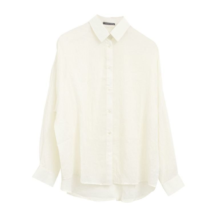 【アクアガレージ/aquagarage】のシアーシャツ インテリア・キッズ・メンズ・レディースファッション・服の通販 founy(ファニー) 　ファッション　Fashion　レディースファッション　Fashion for Women　トップス・カットソー　Cut & Sew Tops　シャツ・ブラウス・オフィスカジュアル　Elegant Blouses & Button-Ups　送料無料　Free Shipping　おすすめ　Recommended / Our Picks　シアー　Sheer, See-Through　ショルダー　Shoulder, Shoulder Strap　ドロップ　Drop Shoulder, Dropped Style　プチプライス・低価格　Affordable / Budget Price　ベーシック　Basic, Essential　ホワイト|ID: prp329100003786148 ipo3291000000024911401