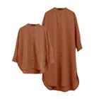 【アクアガレージ/aquagarage】の【最終値下げ価格】選べる2丈 バンドカラーロングシャツ キャメル|ID: prp329100003786184 ipo3291000000024911547
