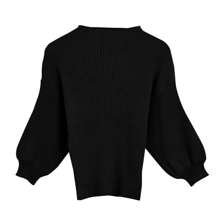 【アクアガレージ/aquagarage】のぽわん袖ニットトップス インテリア・キッズ・メンズ・レディースファッション・服の通販 founy(ファニー) 　ファッション　Fashion　レディースファッション　Fashion for Women　トップス・カットソー　Cut & Sew Tops　ニット　Knit Tops & Sweaters　ショルダー　Shoulder, Shoulder Strap　セーター　Sweater, Knitwear　ドロップ　Drop Shoulder, Dropped Style　プチプライス・低価格　Affordable / Budget Price　ブラック|ID: prp329100003786218 ipo3291000000024911645