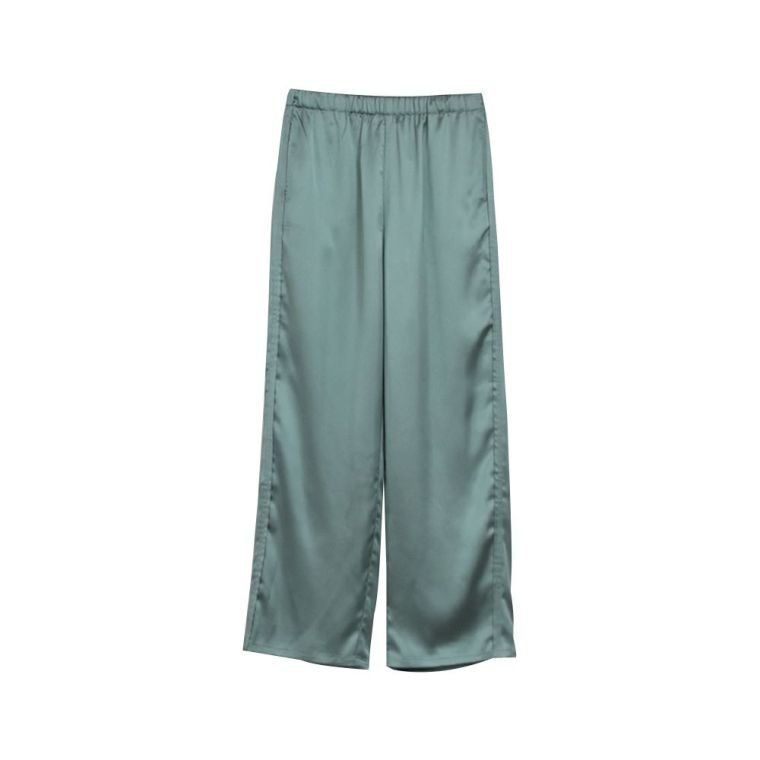 【アクアガレージ/aquagarage】の【最終値下げ価格】サテンワイドパンツ インテリア・キッズ・メンズ・レディースファッション・服の通販 founy(ファニー) 　ファッション　Fashion　レディースファッション　Fashion for Women　パンツ　Pants & Trousers　サテン　Satin, Glossy Fabric　プチプライス・低価格　Affordable / Budget Price　ワイド　Wide, Wide Fit　ダスティーブルー|ID: prp329100003786334 ipo3291000000029131644
