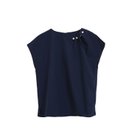 【アクアガレージ/aquagarage】の【最終値下げ価格】パール付きネックタックブラウス ネイビー|ID: prp329100003786434 ipo3291000000024912360