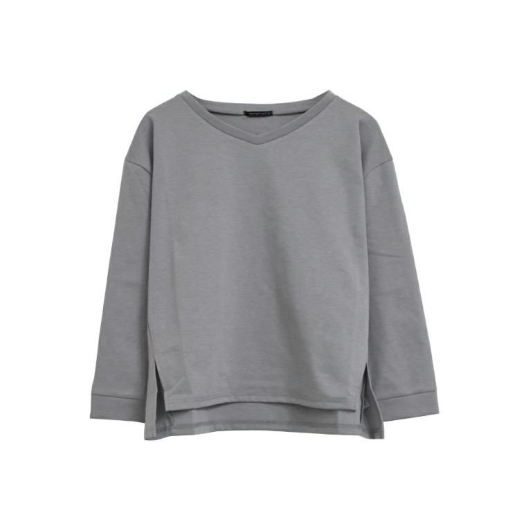 【アクアガレージ/aquagarage】の【最終値下げ価格】ドルマンシルエットカットソー インテリア・キッズ・メンズ・レディースファッション・服の通販 founy(ファニー) 　ファッション　Fashion　レディースファッション　Fashion for Women　トップス・カットソー　Cut & Sew Tops　シャツ・ブラウス・オフィスカジュアル　Elegant Blouses & Button-Ups　ロングTシャツ・Tシャツ　Longline T-Shirts & Tees　カットソー・ベーシックTシャツ　Cut-and-Sewn Tops / Stretch Tees & Basics　カットソー　Cut and Sewn Top　スリット　Slit, Slit Detail　プチプライス・低価格　Affordable / Budget Price　ロング　Long, Long-Length　グレー|ID: prp329100003786439 ipo3291000000033317381