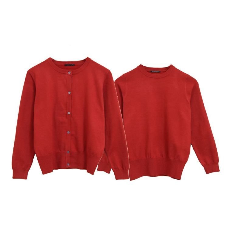 【アクアガレージ/aquagarage】の長袖ニットアンサンブル インテリア・キッズ・メンズ・レディースファッション・服の通販 founy(ファニー) 　ファッション　Fashion　レディースファッション　Ladies' Fashion Online　トップス・カットソー　Tops/Tshirt　ニット　Knit Tops　アンサンブル　Knit Ensemble　送料無料　Free Shipping　アンサンブル　Ensemble　セーター　Sweater　プチプライス・低価格　Affordable　長袖　Long Sleeve　レッド|ID: prp329100003786466 ipo3291000000029262924