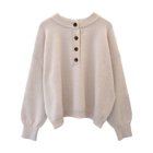【アクアガレージ/aquagarage】の【最終値下げ価格】ヘンリーネック2wayニットトップス ピンクベージュ|ID: prp329100003786520 ipo3291000000033318484