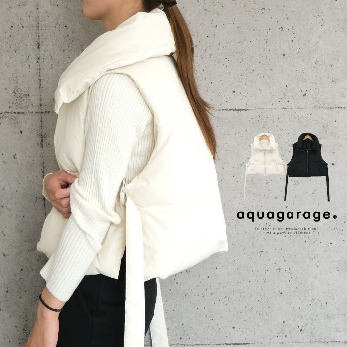 【アクアガレージ/aquagarage】の【最終値下げ価格】ショート丈ファイバーダウンベスト 人気、トレンドファッション・服の通販 founy(ファニー) 　ファッション　Fashion　レディースファッション　Fashion for Women　アウター　Coat / Outerwear Collection　トップス・カットソー　Cut & Sew Tops　ベスト&ジレ / 重ね着スタイル　Vests & Gilets　ショート　Short, Short Length　バランス　Balance, Style Balance　プチプライス・低価格　Affordable / Budget Price　 other-1|ID: prp329100003786550 ipo3291000000034095542