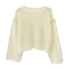 【アクアガレージ/aquagarage】の【最終値下げ価格】メッシュメローニットトップス 春 アイボリー|ID: prp329100003845992 ipo3291000000033318240