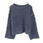 【アクアガレージ/aquagarage】の【最終値下げ価格】メッシュメローニットトップス 春 ブルー|ID: prp329100003845992 ipo3291000000033318241