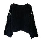 【アクアガレージ/aquagarage】の【最終値下げ価格】メッシュメローニットトップス 春 ブラック|ID: prp329100003845992 ipo3291000000033318243