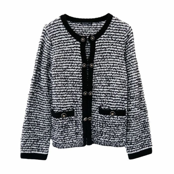 【アクアガレージ/aquagarage】のツイード風ニットジャケット 春 インテリア・キッズ・メンズ・レディースファッション・服の通販 founy(ファニー) https://founy.com/ ファッション Fashion レディースファッション Fashion for Women 送料無料 Free Shipping オケージョン Occasion Wear カーディガン Cardigan, Knitwear ジャケット Jacket, Outerwear ツイード Twill, Twill Weave プチプライス・低価格 Affordable / Budget Price 冬 Winter / This Winter 春 Spring 秋 Autumn |ID: prp329100003856363 ipo3291000000025371965