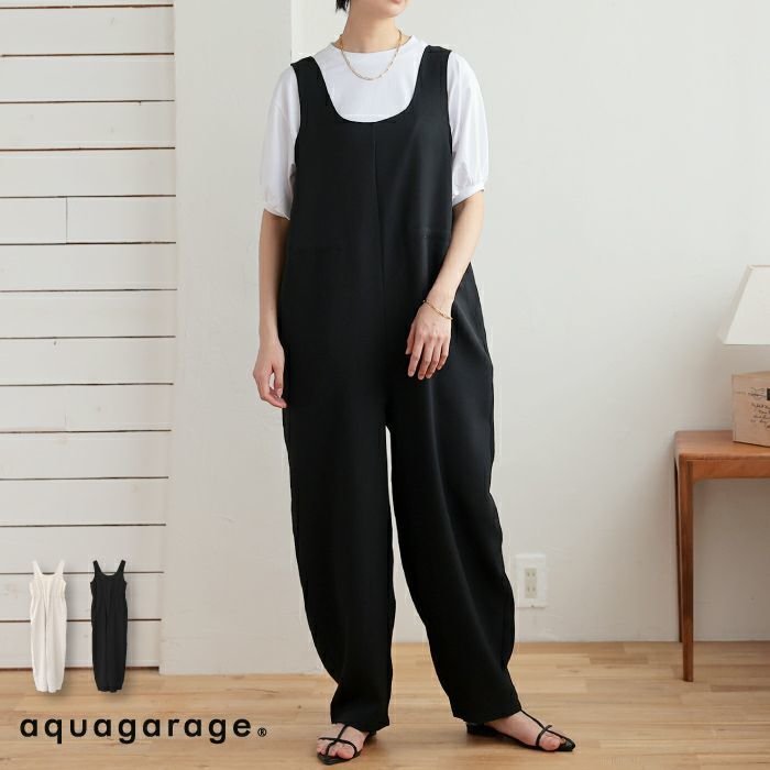 【アクアガレージ/aquagarage】の【最終値下げ価格】ウエストギャザーオールインワン 人気、トレンドファッション・服の通販 founy(ファニー) 　ファッション　Fashion　レディースファッション　Fashion for Women　ワンピース　Dresses　オールインワン・ワンピース　Dresses and Jumpsuits　タンク　Tank Top, Sleeveless Top　プチプライス・低価格　Affordable / Budget Price　 other-1|ID: prp329100003894436 ipo3291000000034094318