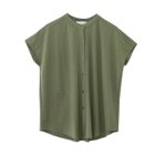 【アクアガレージ/aquagarage】の接触冷感スタンドカラーブラウス オリーブ|ID: prp329100004022057 ipo3291000000032441609