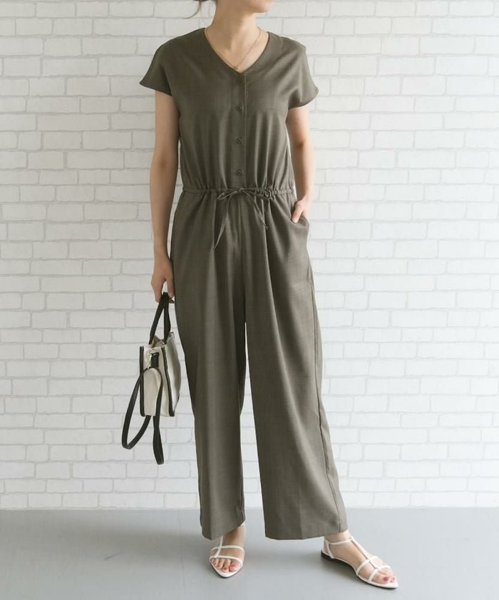 【アクアガレージ/aquagarage】のリネンライクオールインワン インテリア・キッズ・メンズ・レディースファッション・服の通販 founy(ファニー) https://founy.com/ ファッション Fashion レディースファッション Fashion for Women ワンピース Dresses オールインワン・ワンピース Dresses and Jumpsuits プチプライス・低価格 Affordable / Budget Price 楽ちん Easy Fit, Comfortable |ID: prp329100004039501 ipo3291000000036276452