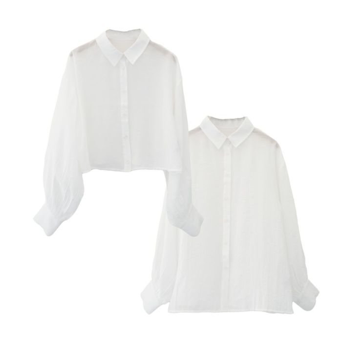 【アクアガレージ/aquagarage】の丈が選べるシアーシャツ インテリア・キッズ・メンズ・レディースファッション・服の通販 founy(ファニー) https://founy.com/ ファッション Fashion レディースファッション Fashion for Women トップス・カットソー Cut & Sew Tops シャツ・ブラウス・オフィスカジュアル Elegant Blouses & Button-Ups 送料無料 Free Shipping プチプライス・低価格 Affordable / Budget Price 夏 Summer 春 Spring 秋 Autumn 羽織 Haori, Light Jacket 軽量 Lightweight, Ultra Light |ID: prp329100004040429 ipo3291000000026963689