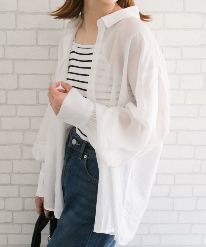 【アクアガレージ/aquagarage】の丈が選べるシアーシャツ インテリア・キッズ・メンズ・レディースファッション・服の通販 founy(ファニー) https://founy.com/ ファッション Fashion レディースファッション Fashion for Women トップス・カットソー Cut & Sew Tops シャツ・ブラウス・オフィスカジュアル Elegant Blouses & Button-Ups 送料無料 Free Shipping プチプライス・低価格 Affordable / Budget Price 夏 Summer 春 Spring 秋 Autumn 羽織 Haori, Light Jacket 軽量 Lightweight, Ultra Light |ID: prp329100004040429 ipo3291000000035708518