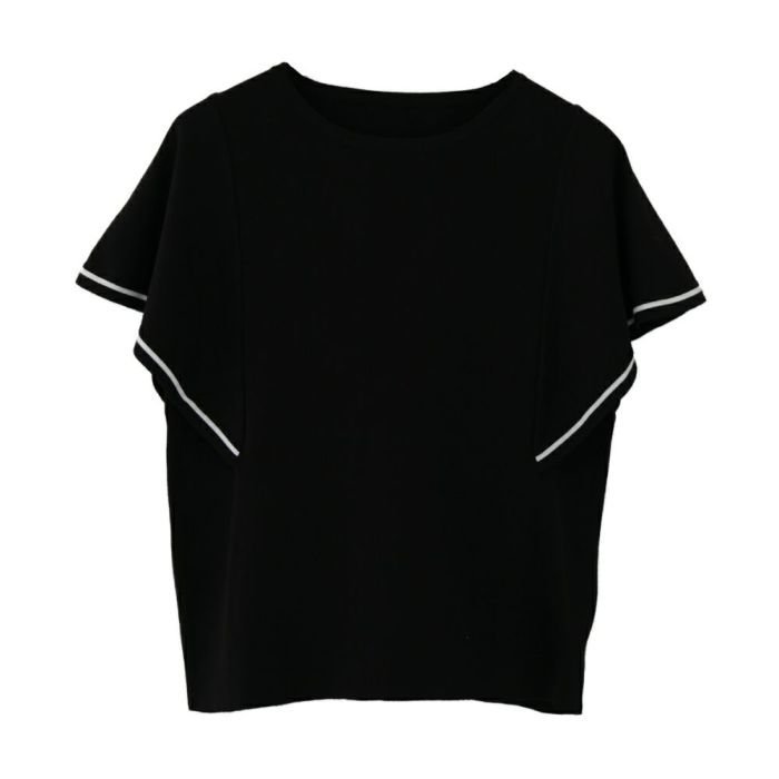 【アクアガレージ/aquagarage】のフレアスリーブサマーニットトップス 人気、トレンドファッション・服の通販 founy(ファニー) 　ファッション　Fashion　レディースファッション　Fashion for Women　トップス・カットソー　Cut & Sew Tops　ニット　Knit Tops & Sweaters　送料無料　Free Shipping　スリーブ　Sleeve, Long Sleeve / Short Sleeve　セーター　Sweater, Knitwear　フレア　Flare, Flared　プチプライス・低価格　Affordable / Budget Price　夏　Summer　春　Spring　秋　Autumn　 other-1|ID: prp329100004053266 ipo3291000000027261198