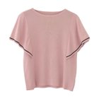 【アクアガレージ/aquagarage】のフレアスリーブサマーニットトップス ピンクベージュ|ID: prp329100004053266 ipo3291000000027261203