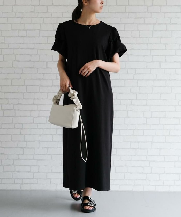 【アクアガレージ/aquagarage】の【最終値下げ価格】ボリューム袖ワンピース インテリア・キッズ・メンズ・レディースファッション・服の通販 founy(ファニー) https://founy.com/ ファッション Fashion レディースファッション Fashion for Women ワンピース Dresses フリル Frill, Ruffle プチプライス・低価格 Affordable / Budget Price マキシ Maxi, Full Length ロング Long, Long-Length |ID: prp329100004061187 ipo3291000000036276461