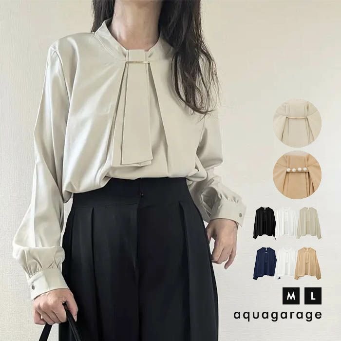 【アクアガレージ/aquagarage】のチャーム付きボウタイブラウス 人気、トレンドファッション・服の通販 founy(ファニー) ファッション Fashion レディースファッション Fashion for Women トップス・カットソー Cut & Sew Tops シャツ・ブラウス・オフィスカジュアル Elegant Blouses & Button-Ups 送料無料 Free Shipping チャーム Charm, Pendant プチプライス・低価格 Affordable / Budget Price エレガント 上品 Elegant 冬 Winter / This Winter 夏 Summer 春 Spring 秋 Autumn other-1|ID: prp329100004120140 ipo3291000000034094597