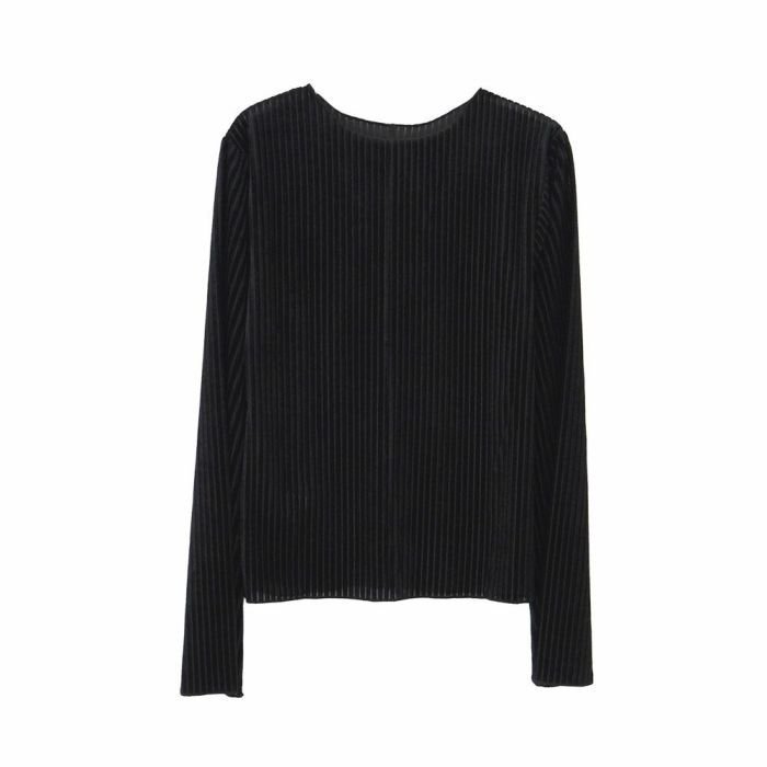 【アクアガレージ/aquagarage】のシアーベロアストライプ2wayメロートップス 春 インテリア・キッズ・メンズ・レディースファッション・服の通販 founy(ファニー) 　ファッション　Fashion　レディースファッション　WOMEN　トップス・カットソー　Tops/Tshirt　シャツ/ブラウス　Shirts/Blouses　ロング / Tシャツ　T-Shirts　カットソー　Cut and Sewn　ベロア　Velour　送料無料　Free Shipping　カットソー　Cut And Sew　シアー　Sheer　シンプル　Simple　プチプライス・低価格　Affordable　ベロア　Velor　冬　Winter　春　Spring　秋　Autumn/Fall　ブラック|ID: prp329100004132858 ipo3291000000029183928