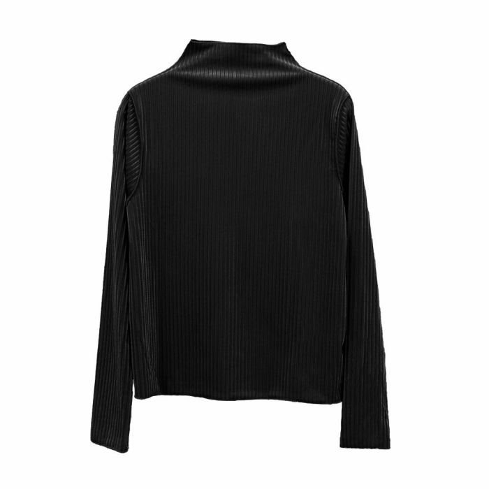 【アクアガレージ/aquagarage】のシアーベロアストライプ2wayメロートップス 春 インテリア・キッズ・メンズ・レディースファッション・服の通販 founy(ファニー) 　ファッション　Fashion　レディースファッション　WOMEN　トップス・カットソー　Tops/Tshirt　シャツ/ブラウス　Shirts/Blouses　ロング / Tシャツ　T-Shirts　カットソー　Cut and Sewn　ベロア　Velour　送料無料　Free Shipping　カットソー　Cut And Sew　シアー　Sheer　シンプル　Simple　プチプライス・低価格　Affordable　ベロア　Velor　冬　Winter　春　Spring　秋　Autumn/Fall　ハイネック:ブラック|ID: prp329100004132858 ipo3291000000029183931