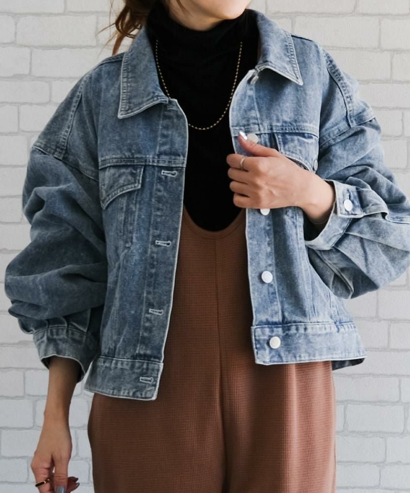 【アクアガレージ/aquagarage】のショート丈デニムジャケット 春 人気、トレンドファッション・服の通販 founy(ファニー) ファッション Fashion レディースファッション Fashion for Women アウター Coat / Outerwear Collection レディースジャケット・軽アウター Jackets デニムジャケット / カジュアルアウター Denim Jackets 送料無料 Free Shipping ショルダー Shoulder, Shoulder Strap ショート Short, Short Length ジャケット Jacket, Outerwear デニム Denim, Jeans Material ドロップ Drop Shoulder, Dropped Style プチプライス・低価格 Affordable / Budget Price ワイド Wide, Wide Fit 冬 Winter / This Winter 春 Spring 秋 Autumn other-1|ID: prp329100004157971 ipo3291000000036048213