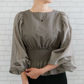 【アクアガレージ/aquagarage】のシアースリーブシャーリングペプラムブラウス 人気、トレンドファッション・服の通販 founy(ファニー) ファッション Fashion レディースファッション Fashion for Women トップス・カットソー Cut & Sew Tops シャツ・ブラウス・オフィスカジュアル Elegant Blouses & Button-Ups 送料無料 Free Shipping シンプル Simple, Minimal プチプライス・低価格 Affordable / Budget Price エレガント 上品 Elegant 夏 Summer 春 Spring 秋 Autumn |ID:prp329100004166544