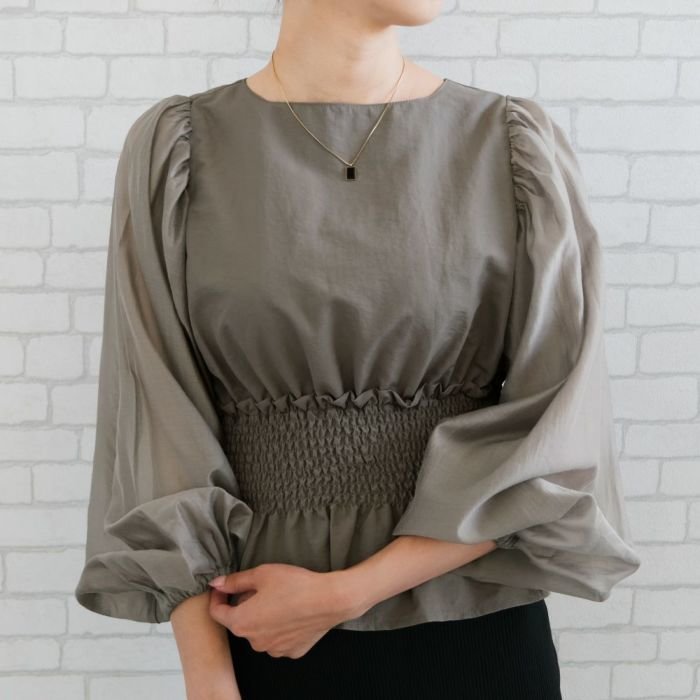 【アクアガレージ/aquagarage】のシアースリーブシャーリングペプラムブラウス 人気、トレンドファッション・服の通販 founy(ファニー) ファッション Fashion レディースファッション Fashion for Women トップス・カットソー Cut & Sew Tops シャツ・ブラウス・オフィスカジュアル Elegant Blouses & Button-Ups 送料無料 Free Shipping シンプル Simple, Minimal プチプライス・低価格 Affordable / Budget Price エレガント 上品 Elegant 夏 Summer 春 Spring 秋 Autumn other-1|ID: prp329100004166544 ipo3291000000035518174