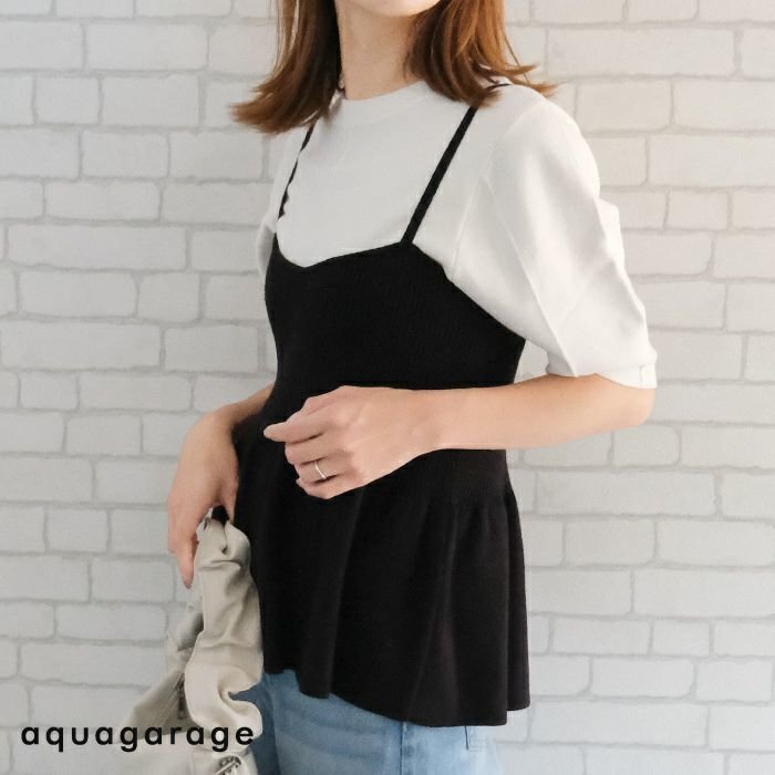 【アクアガレージ/aquagarage】のペプラムニットビスチェ 春 人気、トレンドファッション・服の通販 founy(ファニー) ファッション Fashion レディースファッション Fashion for Women トップス・カットソー Cut & Sew Tops ニット Knit Tops & Sweaters ビスチェ Bustiers & Corset Tops / Layered Bustier Style 送料無料 Free Shipping プチプライス・低価格 Affordable / Budget Price ペプラム Peplum, Flared Hem 冬 Winter / This Winter 春 Spring 秋 Autumn other-1|ID: prp329100004176279 ipo3291000000034094514