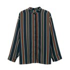 【アクアガレージ/aquagarage】のストライプスタンドカラーシャツ グリーン|ID: prp329100004176289 ipo3291000000028940025
