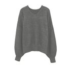 【アクアガレージ/aquagarage】のシャギーラメVネックニットトップス チャコール|ID: prp329100004181081 ipo3291000000028967781