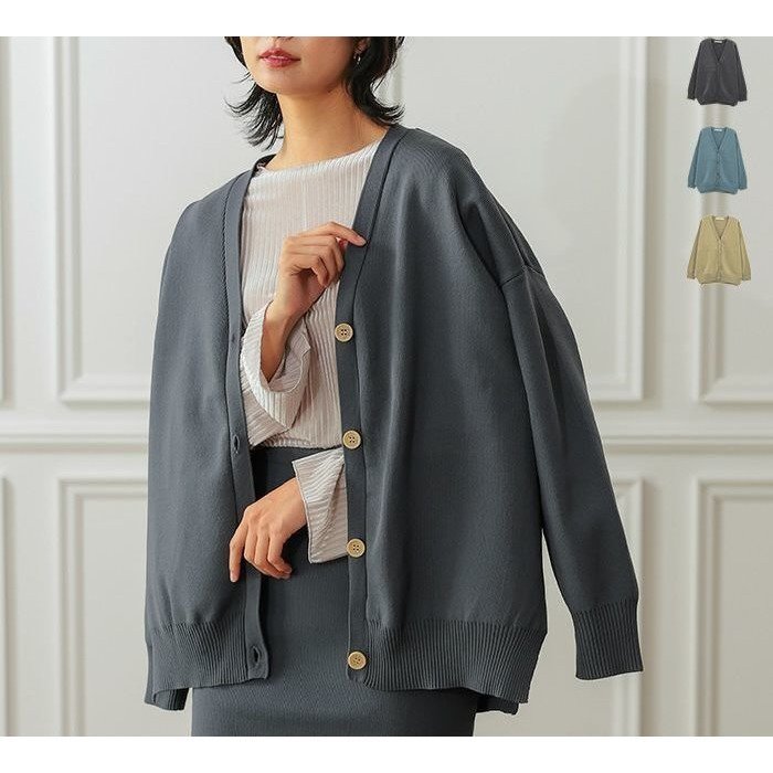 【アクアガレージ/aquagarage】の【セットアップ可】 スポンジニットカーディガン インテリア・キッズ・メンズ・レディースファッション・服の通販 founy(ファニー) https://founy.com/ ファッション Fashion レディースファッション Fashion for Women トップス・カットソー Cut & Sew Tops ニット Knit Tops & Sweaters カーディガン・羽織り Layered Style Cardigans セットアップ Matching Sets レディーストップス・ブラウス Tops & Blouses / Assorted Women's Tops カーディガン Cardigan, Knitwear セットアップ Set-Up, Coordinated Outfit トレンド Trend, Trending Now プチプライス・低価格 Affordable / Budget Price リラックス Relax, Relaxed Fit ロング Long, Long-Length エレガント 上品 Elegant 夏 Summer 春 Spring 秋 Autumn |ID: prp329100004205999 ipo3291000000034106236