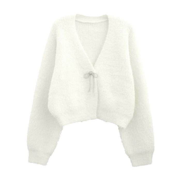 【アクアガレージ/aquagarage】の【最終値下げ価格】ミンクフェザービジューリボンカーディガン 春 インテリア・キッズ・メンズ・レディースファッション・服の通販 founy(ファニー) https://founy.com/ ファッション Fashion レディースファッション Fashion for Women トップス・カットソー Cut & Sew Tops カーディガン・羽織り Layered Style Cardigans カーディガン Cardigan, Knitwear ショート Short, Short Length ビジュー Bijou, Jewel-like Accent フェザー Feather, Feather Detail フロント Front, Front Design プチプライス・低価格 Affordable / Budget Price リボン Ribbon, Bow 冬 Winter / This Winter 春 Spring 秋 Autumn |ID: prp329100004216620 ipo3291000000033318174