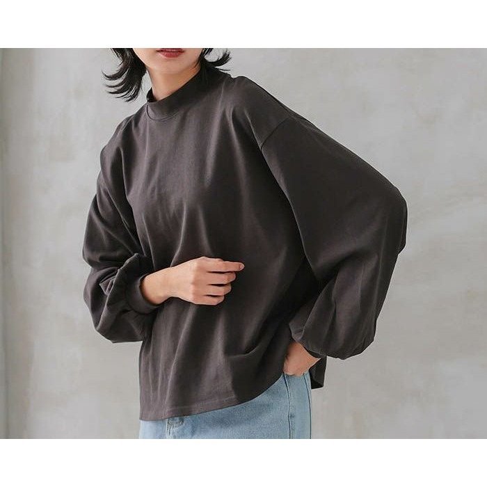 【アクアガレージ/aquagarage】のモックネックボリュームスリーブカットソー 春 人気、トレンドファッション・服の通販 founy(ファニー) ファッション Fashion レディースファッション Fashion for Women トップス・カットソー Cut & Sew Tops シャツ・ブラウス・オフィスカジュアル Elegant Blouses & Button-Ups ロングTシャツ・Tシャツ Longline T-Shirts & Tees カットソー・ベーシックTシャツ Cut-and-Sewn Tops / Stretch Tees & Basics ボリューム袖・フリルスリーブブラウス Voluminous & Ruffle Sleeves / Puffy Sleeve Tops カットソー Cut and Sewn Top シンプル Simple, Minimal プチプライス・低価格 Affordable / Budget Price 冬 Winter / This Winter 春 Spring 秋 Autumn other-1|ID: prp329100004232619 ipo3291000000034094089