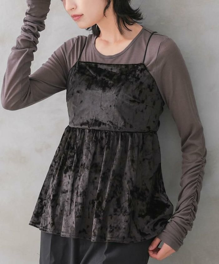 【アクアガレージ/aquagarage】のベロアペプラムビスチェ 春 人気、トレンドファッション・服の通販 founy(ファニー) 　ファッション　Fashion　レディースファッション　Fashion for Women　トップス・カットソー　Cut & Sew Tops　ベロアトップス　Velour Tops / Velvet-Look Items　ビスチェ　Bustiers & Corset Tops / Layered Bustier Style　送料無料　Free Shipping　エレガント 上品　Elegant　プチプライス・低価格　Affordable / Budget Price　ベロア　Velour, Soft Velvet　ペプラム　Peplum, Flared Hem　冬　Winter / This Winter　春　Spring　秋　Autumn　 other-1|ID: prp329100004233853 ipo3291000000035708329