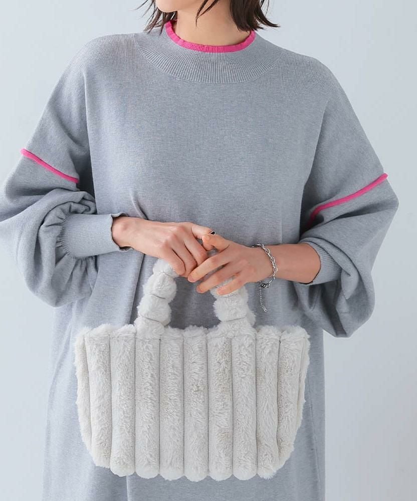 【アクアガレージ/aquagarage】のストライプファープチトートバッグ 人気、トレンドファッション・服の通販 founy(ファニー) 　ファッション　Fashion　レディースファッション　Fashion for Women　バッグ　Bags　スマート　Smart, Elegant　プチプライス・低価格　Affordable / Budget Price　A/W・秋冬　Autumn/Winter　財布　Wallet, Purse　 other-1|ID: prp329100004246203 ipo3291000000036074123