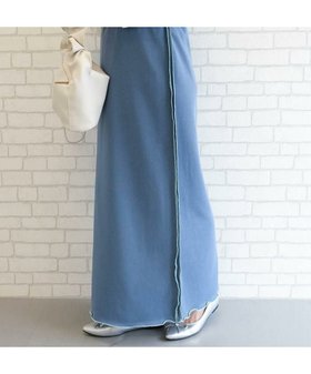 【アクアガレージ/aquagarage】の配色ステッチナロースカート 人気、トレンドファッション・服の通販 founy(ファニー) ファッション Fashion レディースファッション Fashion for Women スカート Skirts シンプル Simple, Minimal プチプライス・低価格 Affordable / Budget Price マキシ Maxi, Full Length ロング Long, Long-Length |ID:prp329100004246204