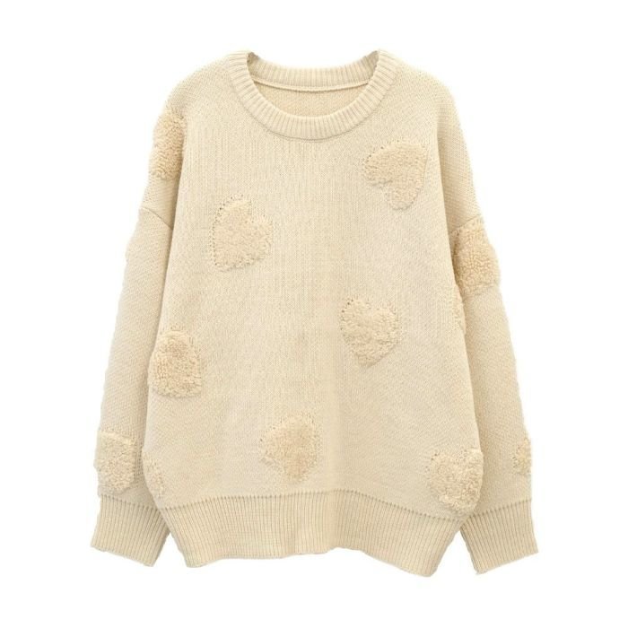 【アクアガレージ/aquagarage】の【最終値下げ価格】ニードルパンチハート柄ニットトップス インテリア・キッズ・メンズ・レディースファッション・服の通販 founy(ファニー) https://founy.com/ ファッション Fashion レディースファッション Fashion for Women トップス・カットソー Cut & Sew Tops ニット Knit Tops & Sweaters ガーリー Girly, Feminine Style セーター Sweater, Knitwear プチプライス・低価格 Affordable / Budget Price ボトム Bottoms, Lower Wear ループ Loop, Loop Knit 冬 Winter / This Winter 秋 Autumn |ID: prp329100004248457 ipo3291000000033318179
