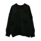 【アクアガレージ/aquagarage】の【最終値下げ価格】ニードルパンチハート柄ニットトップス ブラック|ID: prp329100004248457 ipo3291000000033318185