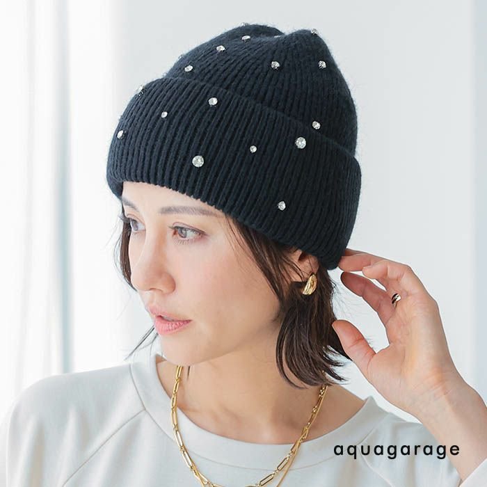 【アクアガレージ/aquagarage】のビジューニット帽 人気、トレンドファッション・服の通販 founy(ファニー) ファッション Fashion レディースファッション Fashion for Women トップス・カットソー Cut & Sew Tops ニット Knit Tops & Sweaters キャップ&ハット Hats & Caps 送料無料 Free Shipping ビジュー Bijou, Jewel-like Accent プチプライス・低価格 Affordable / Budget Price 帽子 Hat, Headwear other-1|ID: prp329100004259752 ipo3291000000034094005