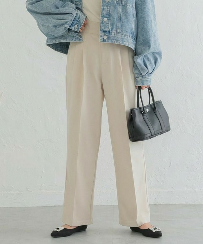 【アクアガレージ/aquagarage】のセンタープレスストレートパンツ 人気、トレンドファッション・服の通販 founy(ファニー) 　ファッション　Fashion　レディースファッション　Fashion for Women　パンツ　Pants & Trousers　送料無料　Free Shipping　シンプル　Simple, Minimal　プチプライス・低価格　Affordable / Budget Price　 other-1|ID: prp329100004264427 ipo3291000000036074219