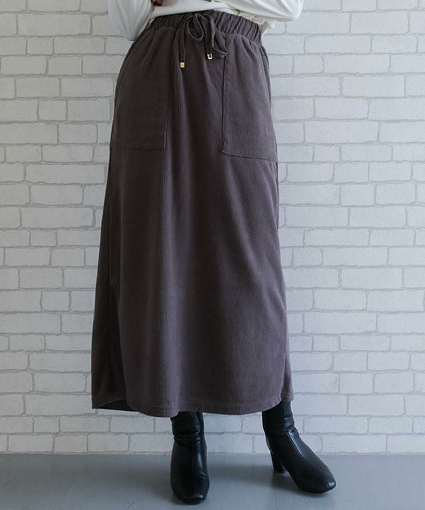【アクアガレージ/aquagarage】の【セットアップ可】＼らくかる/コーデュロイベイカースカート 人気、トレンドファッション・服の通販 founy(ファニー) 　ファッション　Fashion　レディースファッション　Fashion for Women　セットアップ　Matching Sets　スカート・ミニ/ミディ/マキシ　Skirts / Mini, Midi & Maxi Skirts　送料無料　Free Shipping　コーデュロイ　Corduroy, Cord Fabric　スリット　Slit, Slit Detail　セットアップ　Set-Up, Coordinated Outfit　バランス　Balance, Style Balance　プチプライス・低価格　Affordable / Budget Price　マキシ　Maxi, Full Length　ロング　Long, Long-Length　 other-1|ID: prp329100004274393 ipo3291000000035747844