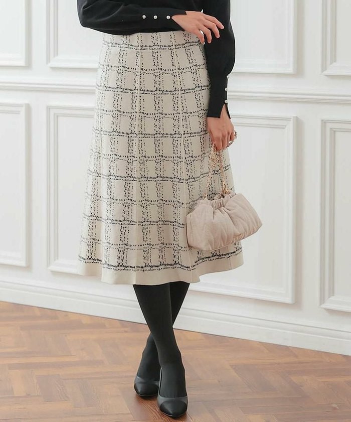 【アクアガレージ/aquagarage】の【最終値下げ価格】ツイード柄ニットスカート インテリア・キッズ・メンズ・レディースファッション・服の通販 founy(ファニー) https://founy.com/ ファッション Fashion レディースファッション Fashion for Women スカート Skirts ツイード Twill, Twill Weave プチプライス・低価格 Affordable / Budget Price リラックス Relax, Relaxed Fit |ID: prp329100004307262 ipo3291000000036307869