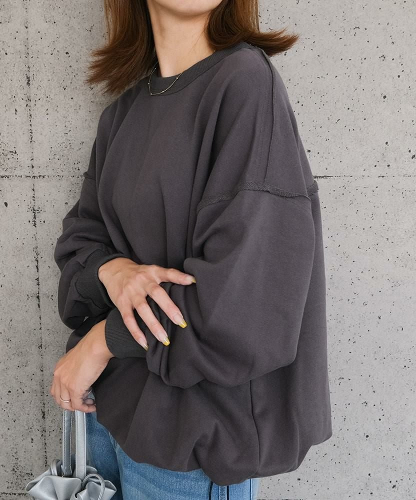 【アクアガレージ/aquagarage】の裏毛裾ドロストオーバーサイズトップス 人気、トレンドファッション・服の通販 founy(ファニー) 　ファッション　Fashion　レディースファッション　Fashion for Women　トップス・カットソー　Cut & Sew Tops　シャツ・ブラウス・オフィスカジュアル　Elegant Blouses & Button-Ups　ロングTシャツ・Tシャツ　Longline T-Shirts & Tees　カットソー・ベーシックTシャツ　Cut-and-Sewn Tops / Stretch Tees & Basics　送料無料　Free Shipping　インナー　Innerwear　カットソー　Cut and Sewn Top　タートルネック　Turtleneck, High Neck　プチプライス・低価格　Affordable / Budget Price　 other-1|ID: prp329100004308913 ipo3291000000036074290