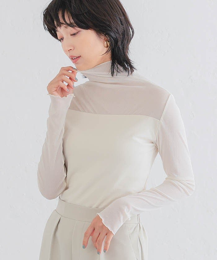 【アクアガレージ/aquagarage】の裏起毛シアートップス 人気、トレンドファッション・服の通販 founy(ファニー) 　ファッション　Fashion　レディースファッション　Fashion for Women　トップス・カットソー　Cut & Sew Tops　シャツ・ブラウス・オフィスカジュアル　Elegant Blouses & Button-Ups　ロングTシャツ・Tシャツ　Longline T-Shirts & Tees　カットソー・ベーシックTシャツ　Cut-and-Sewn Tops / Stretch Tees & Basics　送料無料　Free Shipping　カットソー　Cut and Sewn Top　シアー　Sheer, See-Through　セレモニー　Ceremony　プチプライス・低価格　Affordable / Budget Price　冬　Winter / This Winter　秋　Autumn　A/W・秋冬　Autumn/Winter　 other-1|ID: prp329100004316173 ipo3291000000036233125