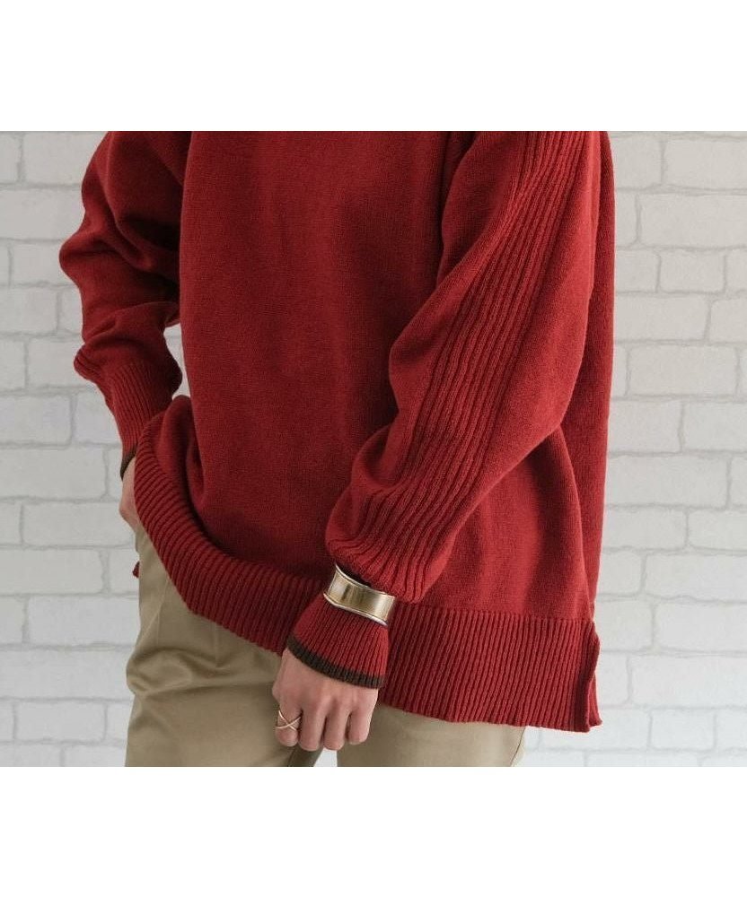 【アクアガレージ/aquagarage】の配色ハイネックニットトップス 人気、トレンドファッション・服の通販 founy(ファニー) 　ファッション　Fashion　レディースファッション　Fashion for Women　トップス・カットソー　Cut & Sew Tops　ニット　Knit Tops & Sweaters　シンプル　Simple, Minimal　スタイリッシュ　Stylish, Fashionable　セーター　Sweater, Knitwear　プチプライス・低価格　Affordable / Budget Price　洗える　Machine Washable　 other-1|ID: prp329100004319609 ipo3291000000036074011