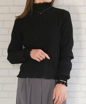 【アクアガレージ/aquagarage】の裏起毛ハイネックフリルブラウス 人気、トレンドファッション・服の通販 founy(ファニー) ファッション Fashion レディースファッション Fashion for Women トップス・カットソー Cut & Sew Tops シャツ・ブラウス・オフィスカジュアル Elegant Blouses & Button-Ups 送料無料 Free Shipping インナー Innerwear スウェット / スエット Sweatshirt, Sweatwear セレモニー Ceremony プチプライス・低価格 Affordable / Budget Price ベスト Vest, Waistcoat 冬 Winter / This Winter 秋 Autumn A/W・秋冬 Autumn/Winter |ID:prp329100004336634