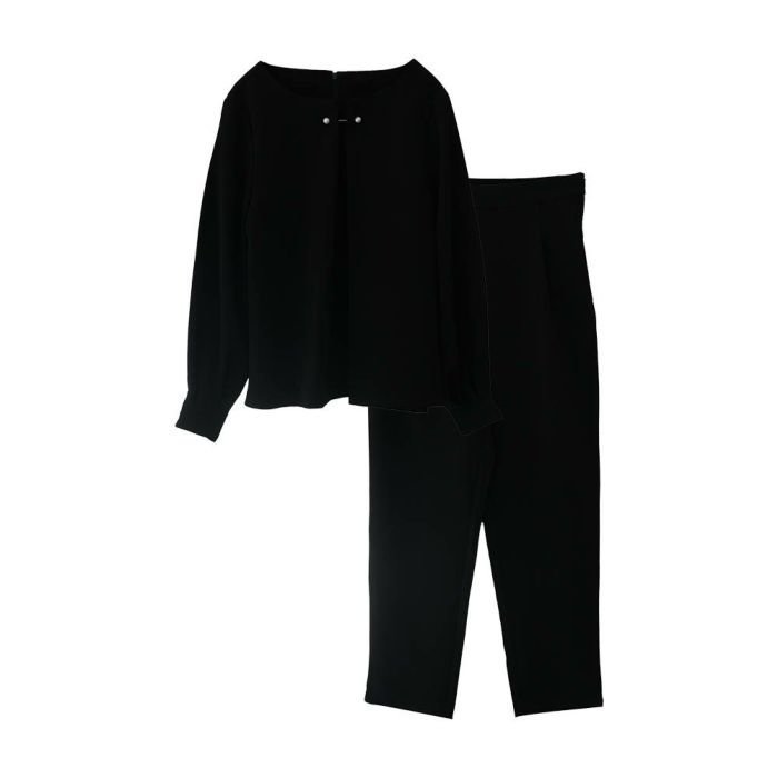 【アクアガレージ/aquagarage】のパール付きブラウスパンツセットアップ 人気、トレンドファッション・服の通販 founy(ファニー) 　ファッション　Fashion　レディースファッション　Fashion for Women　セットアップ　Matching Sets　レディースパンツ・ボトムス　Pants & Trousers / Bottoms　送料無料　Free Shipping　アクセサリー　Fashion Accessories　セットアップ　Set-Up, Coordinated Outfit　セレモニー　Ceremony　パール　Pearl, Pearl Accent　プチプライス・低価格　Affordable / Budget Price　 other-1|ID: prp329100004382055 ipo3291000000030629531