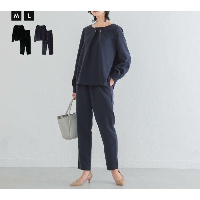 【アクアガレージ/aquagarage】のパール付きブラウスパンツセットアップ インテリア・キッズ・メンズ・レディースファッション・服の通販 founy(ファニー) https://founy.com/ ファッション Fashion レディースファッション Fashion for Women セットアップ Matching Sets レディースパンツ・ボトムス Pants & Trousers / Bottoms 送料無料 Free Shipping アクセサリー Fashion Accessories セットアップ Set-Up, Coordinated Outfit セレモニー Ceremony パール Pearl, Pearl Accent プチプライス・低価格 Affordable / Budget Price |ID: prp329100004382055 ipo3291000000034106094