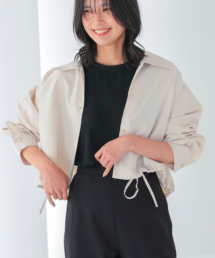 【アクアガレージ/aquagarage】のショート丈裾ドロストブルゾン インテリア・キッズ・メンズ・レディースファッション・服の通販 founy(ファニー) https://founy.com/ ファッション Fashion レディースファッション Fashion for Women アウター Coat / Outerwear Collection ブルゾンジャケット・スポーティアウター Blouson Jackets 送料無料 Free Shipping ショート Short, Short Length プチプライス・低価格 Affordable / Budget Price 軽量 Lightweight, Ultra Light |ID: prp329100004389811 ipo3291000000036291995